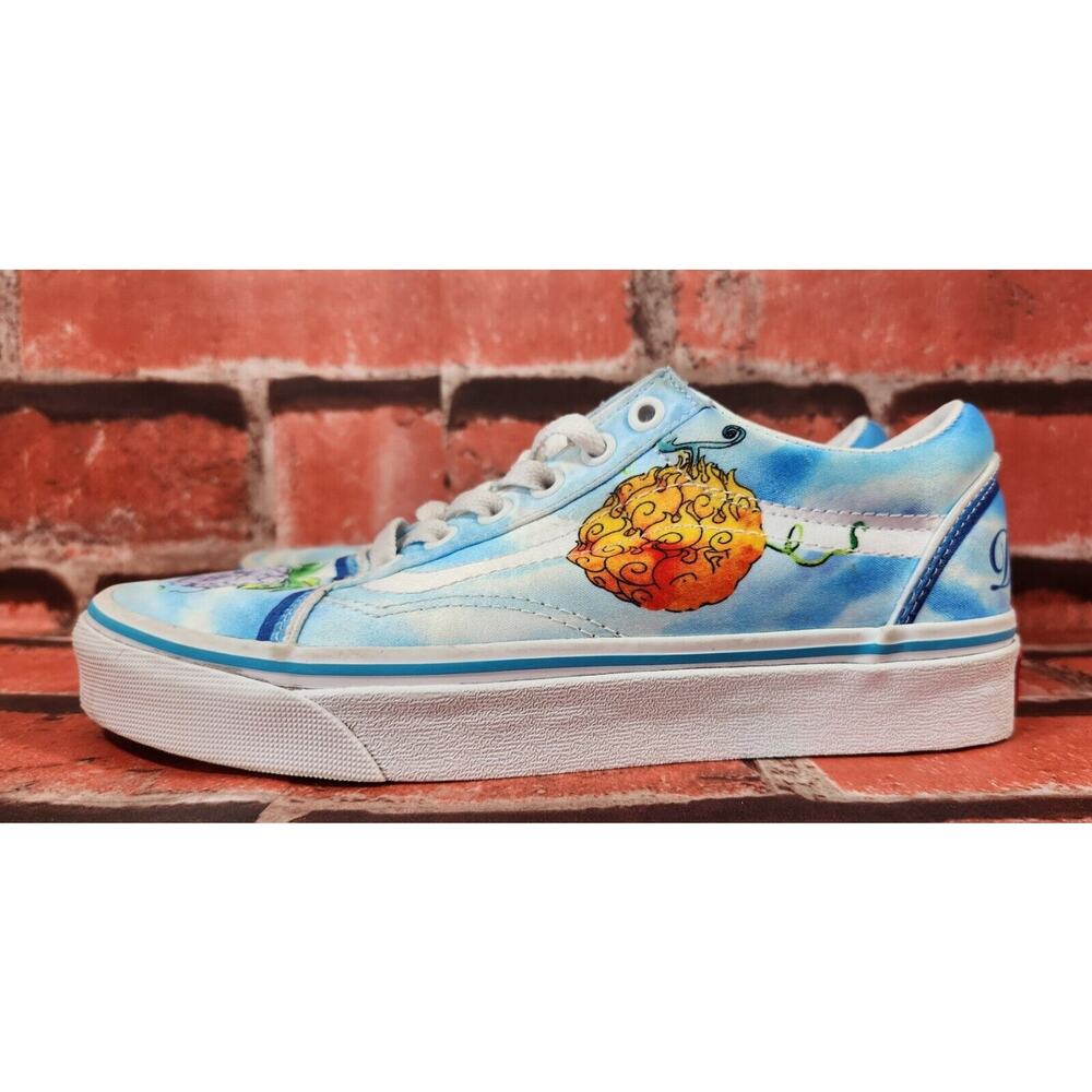 VANS One Piece Old School Devil Fruit Flats Mens 4.5 Womens 6 Colorful Lace Up